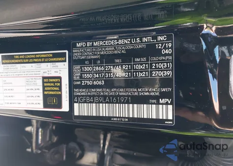 2020 Mercedes-Benz Gle 350 z USA, uszkodzony, nr VIN 4JGFB4JB9LA161971